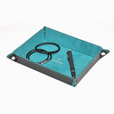 صينية ساعة كاميو فيروزية